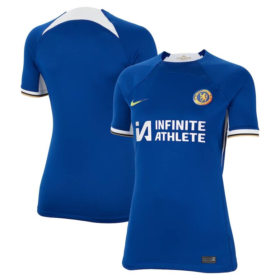 Chelsea FC chelsea nike home stadium sponsored shirt 2023-24 with custom printing – womens Jerseys - Official Football Shirts UK