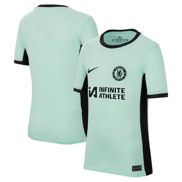 Chelsea FC chelsea nike third stadium sponsored shirt 2023-24 with custom printing – kids Jerseys - Official Football Shirts UK