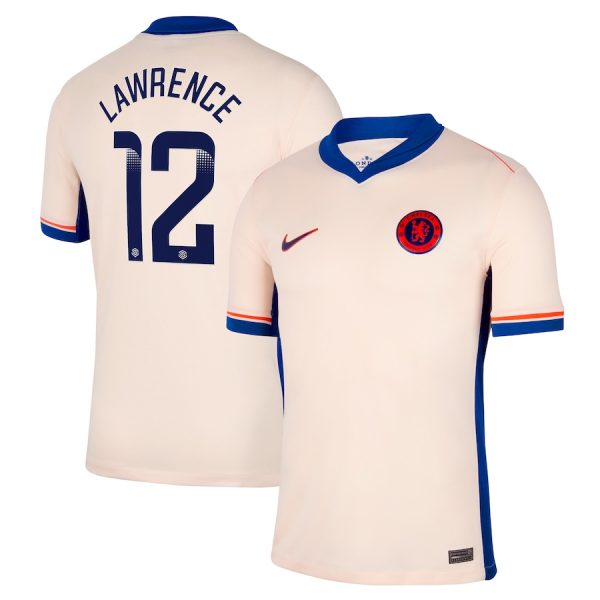 Chelsea FC chelsea wsl nike away stadium shirt 2024-25 – kids with lawrence 12 printing Jerseys - Official Football Shirts UK