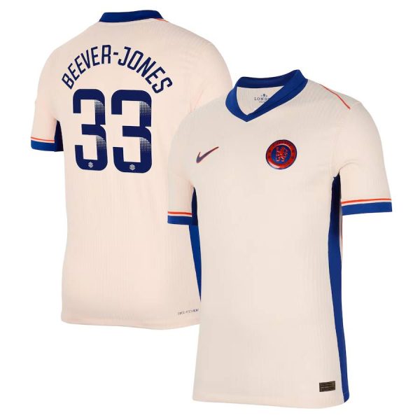 Chelsea FC chelsea wsl nike dri fit adv away match shirt 2024-25 with beever-jones 33 printing Jerseys - Official Football Shirts UK