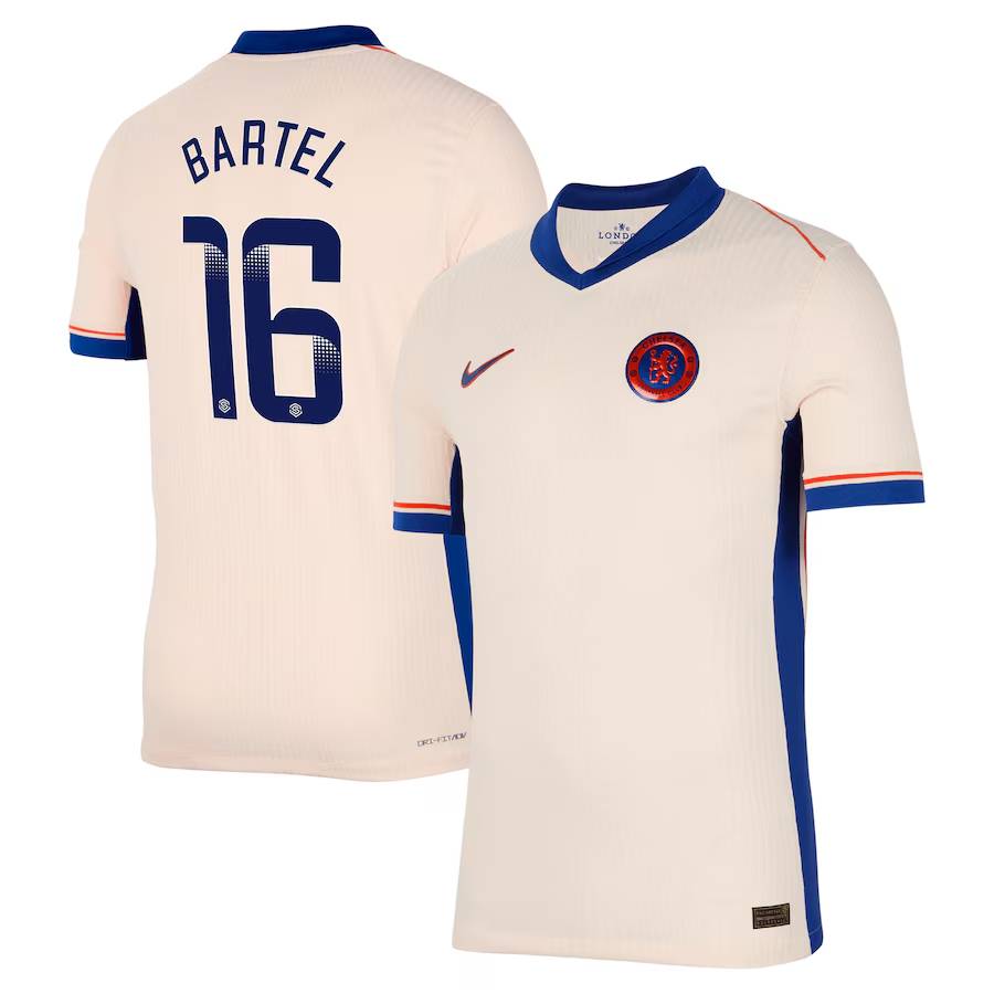 Chelsea FC chelsea wsl nike dri fit adv away match shirt 2024-25 with bartel 16 printing Jerseys - Official Football Shirts UK