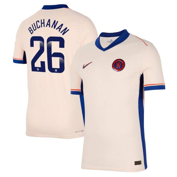 Chelsea FC chelsea wsl nike dri fit adv away match shirt 2024-25 with buchanan 26 printing Jerseys - Official Football Shirts UK