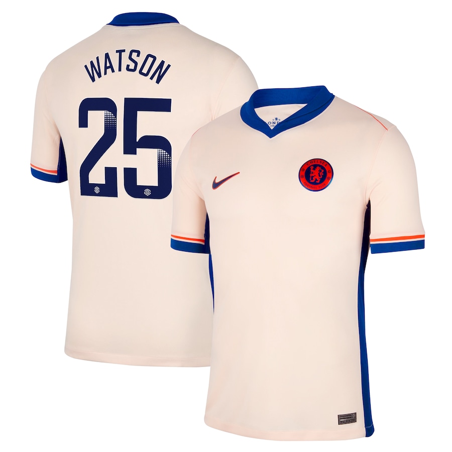 Chelsea FC chelsea wsl nike away stadium shirt 2024-25 with watson 25 printing Jerseys - Official Football Shirts UK