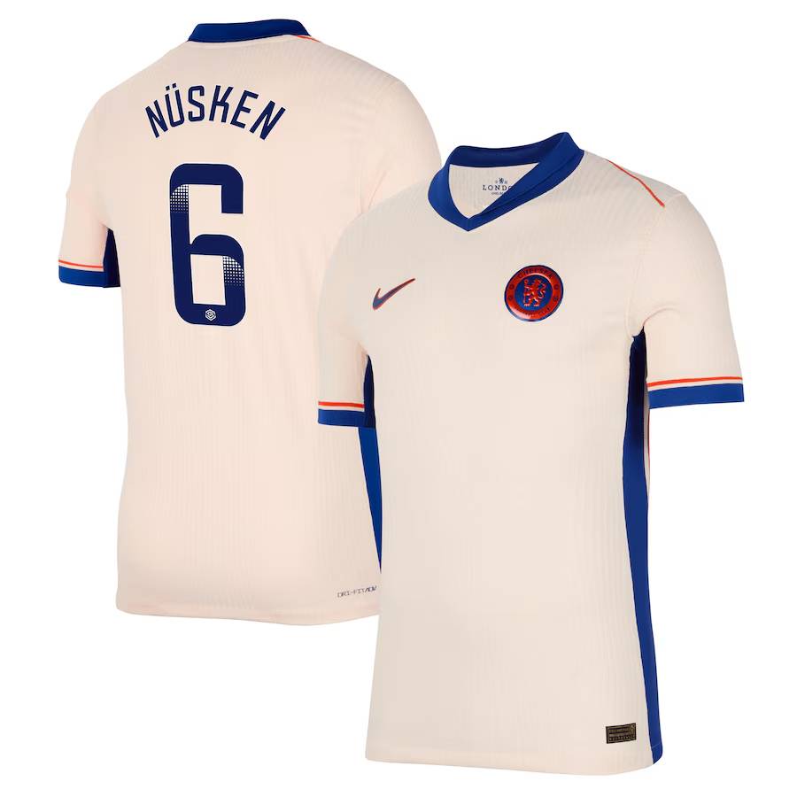 Chelsea FC chelsea wsl nike dri fit adv away match shirt 2024-25 with nüsken 6 printing Jerseys - Official Football Shirts UK