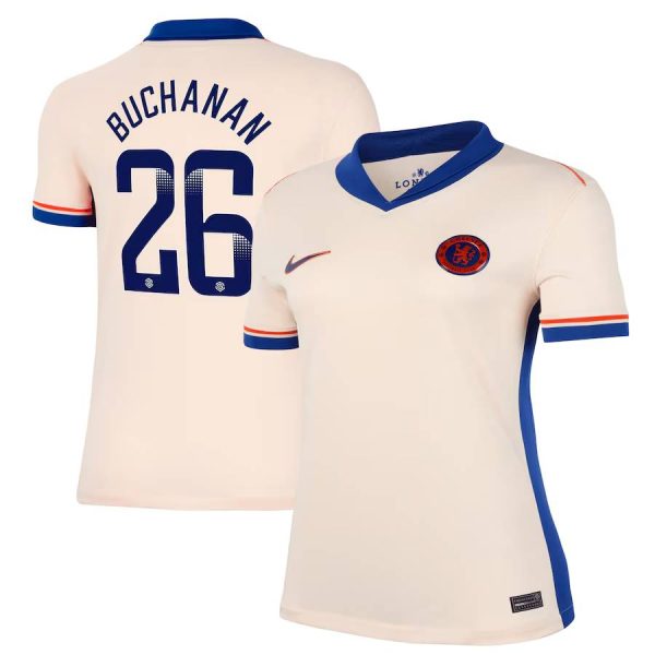 Chelsea FC chelsea wsl nike away stadium shirt 2024-25 – womens with buchanan 26 printing Jerseys - Official Football Shirts UK