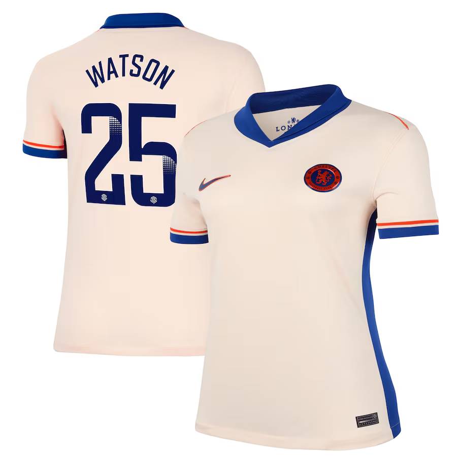 Chelsea FC chelsea wsl nike away stadium shirt 2024-25 – womens with watson 25 printing Jerseys - Official Football Shirts UK