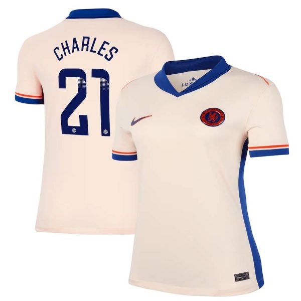 Chelsea FC chelsea wsl nike away stadium shirt 2024-25 – womens with charles 21 printing Jerseys - Official Football Shirts UK