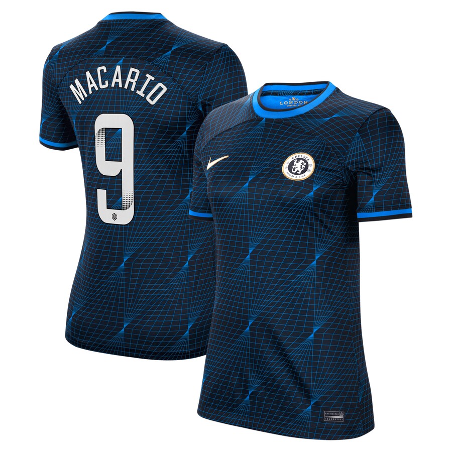 Chelsea FC chelsea wsl nike away stadium shirt 2023-24 – womens with macario 9 printing Jerseys - Official Football Shirts UK