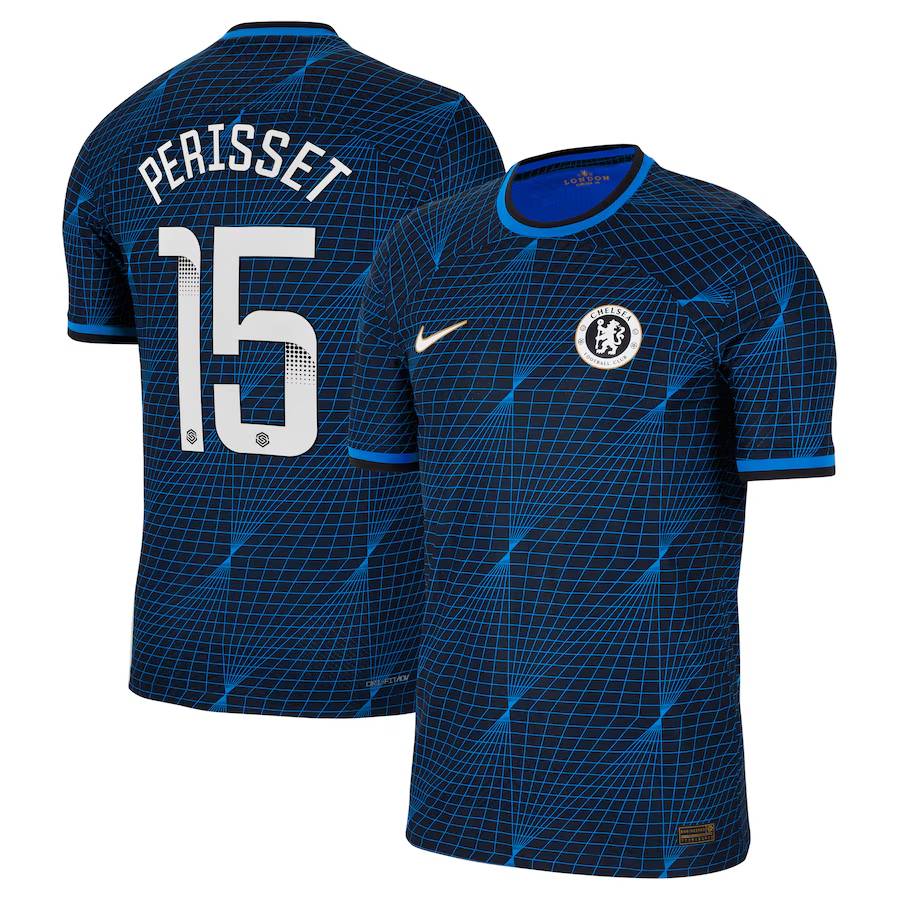 Chelsea FC chelsea wsl nike away vapor match shirt 2023-24 with perisset 15 printing Jerseys - Official Football Shirts UK