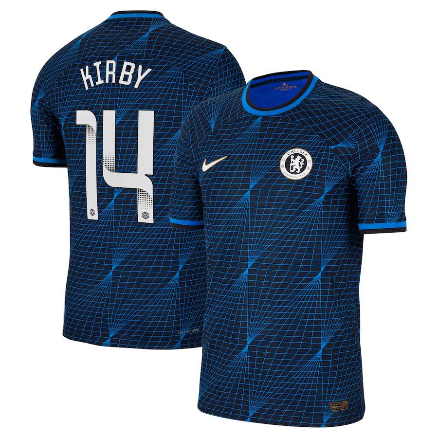 Chelsea FC chelsea wsl nike away vapor match shirt 2023-24 with kirby 14 printing Jerseys - Official Football Shirts UK