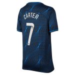 Chelsea FC chelsea wsl nike away stadium shirt 2023-24 – kids with carter 7 printing Jerseys - Official Football Shirts UK