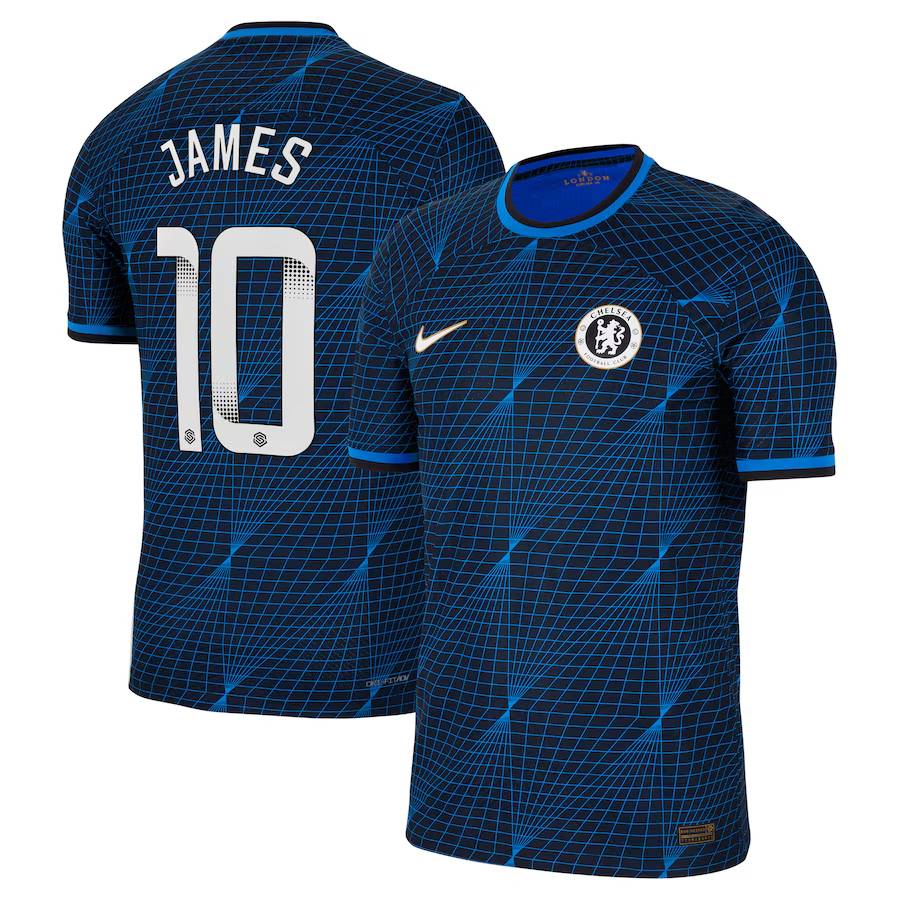 Chelsea FC chelsea wsl nike away vapor match shirt 2023-24 with james 10 printing Jerseys - Official Football Shirts UK