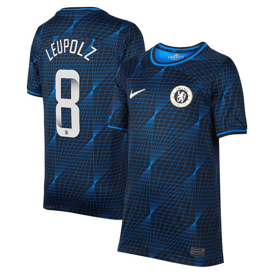 Chelsea FC chelsea wsl nike away stadium shirt 2023-24 – kids with leupolz 8 printing Jerseys - Official Football Shirts UK