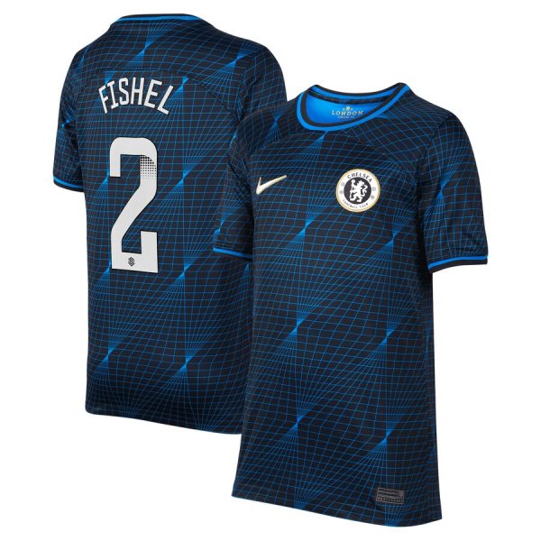 Chelsea FC chelsea wsl nike away stadium shirt 2023-24 – kids with fishel 2 printing Jerseys - Official Football Shirts UK