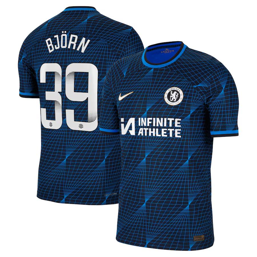 Chelsea FC chelsea wsl nike away vapor match sponsored shirt 2023-24 with björn 39 printing Jerseys - Official Football Shirts UK