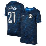 Chelsea FC chelsea wsl nike away stadium shirt 2023-24 – kids with charles 21 printing Jerseys - Official Football Shirts UK