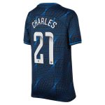 Chelsea FC chelsea wsl nike away stadium shirt 2023-24 – kids with charles 21 printing Jerseys - Official Football Shirts UK