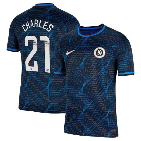 Chelsea FC chelsea wsl nike away stadium shirt 2023-24 with charles 21 printing Jerseys - Official Football Shirts UK