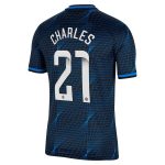 Chelsea FC chelsea wsl nike away stadium shirt 2023-24 with charles 21 printing Jerseys - Official Football Shirts UK