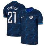 Chelsea FC chelsea wsl nike away vapor match shirt 2023-24 with charles 21 printing Jerseys - Official Football Shirts UK