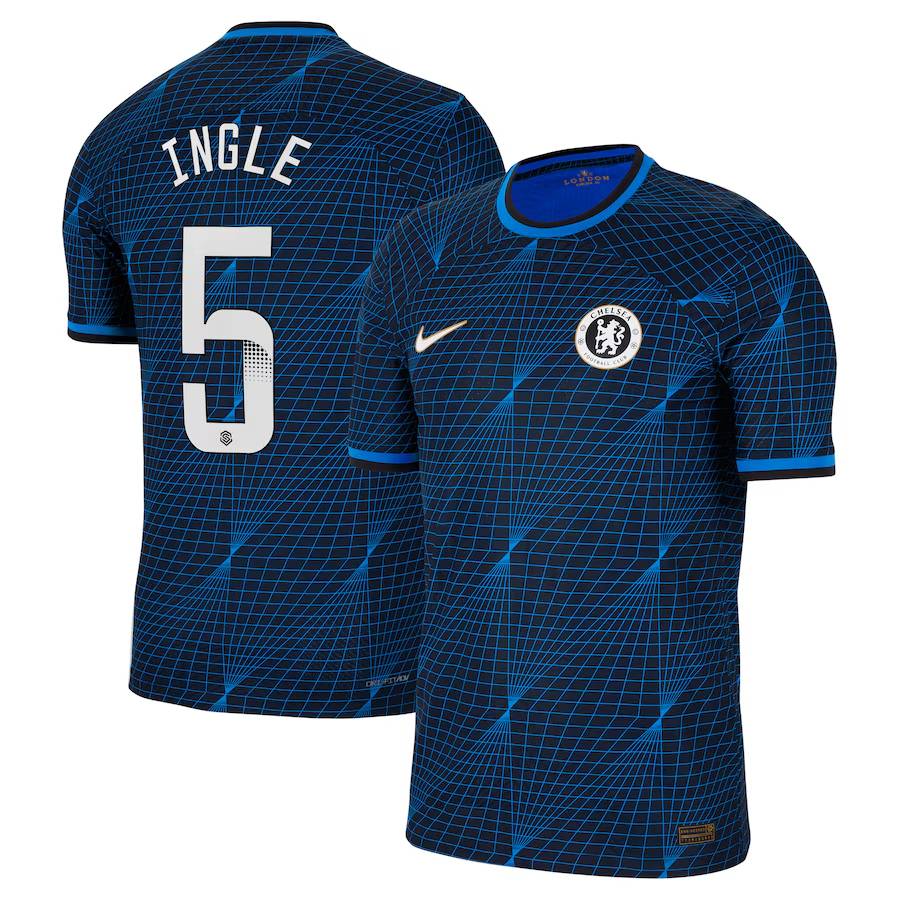 Chelsea FC chelsea wsl nike away vapor match shirt 2023-24 with ingle 5 printing Jerseys - Official Football Shirts UK