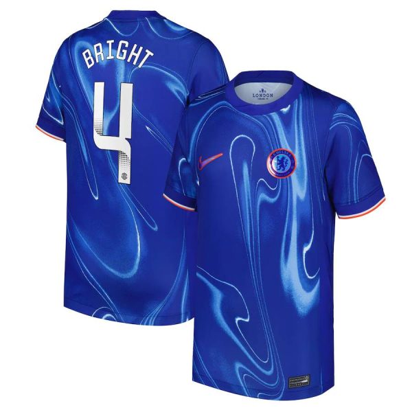 Chelsea FC chelsea wsl nike home stadium shirt 2024-25 – kids with bright 4 printing Jerseys - Official Football Shirts UK