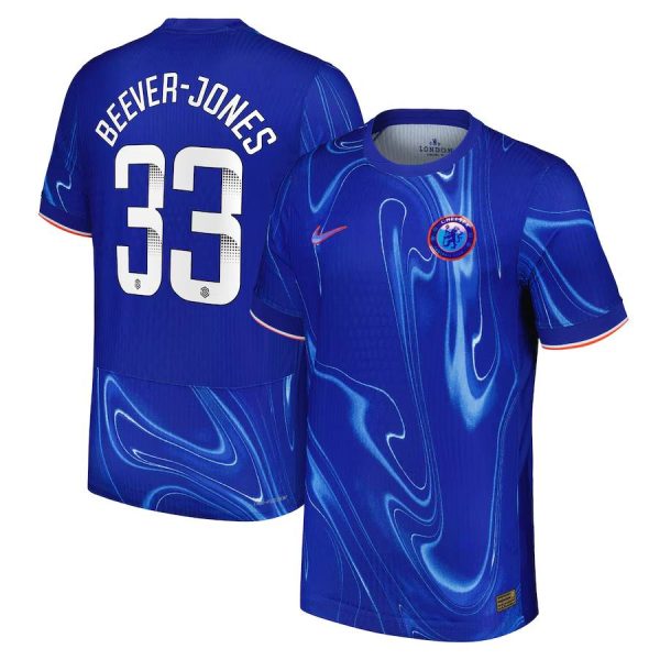 Chelsea FC chelsea wsl nike dri-fit adv home match shirt 2024-25 with beever-jones 33 printing Jerseys - Official Football Shirts UK