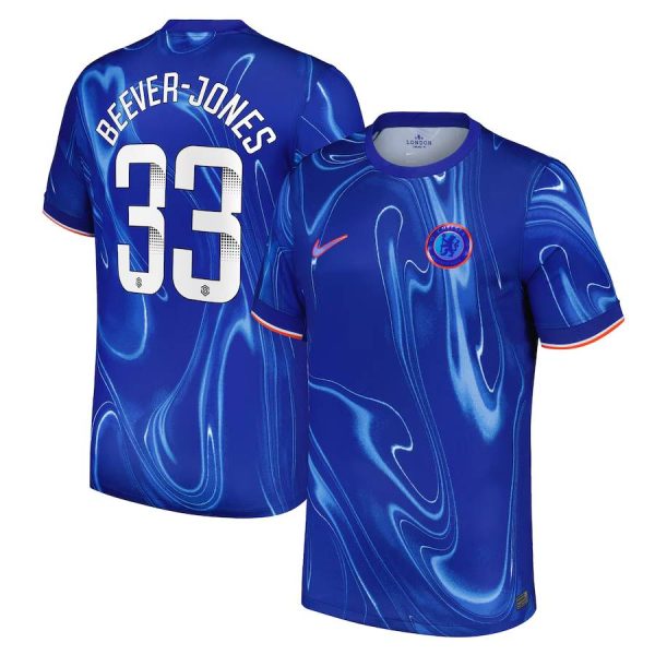 Chelsea FC chelsea wsl nike home stadium shirt 2024-25 with beever-jones 33 printing Jerseys - Official Football Shirts UK