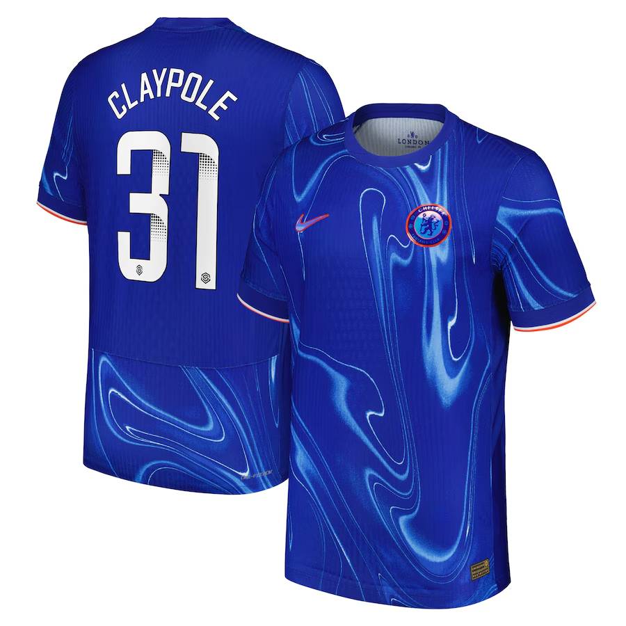 Chelsea FC chelsea wsl nike dri-fit adv home match shirt 2024-25 with claypole 31 printing Jerseys - Official Football Shirts UK