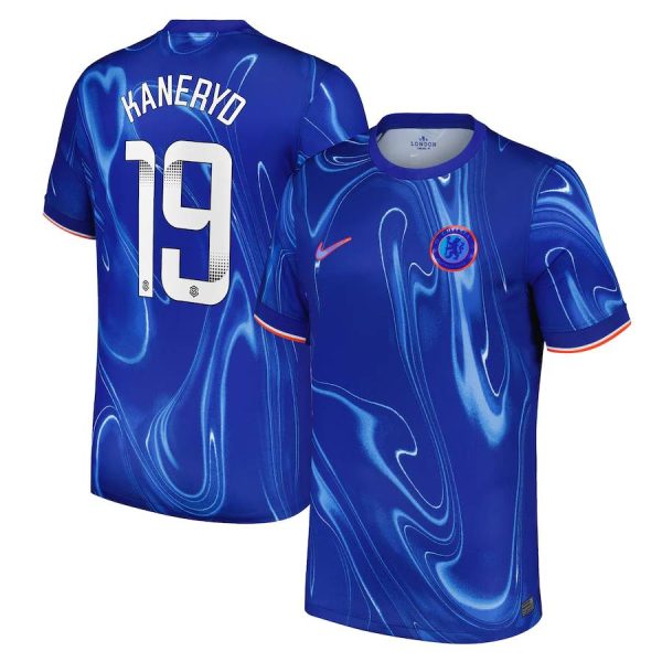 Chelsea FC chelsea wsl nike home stadium shirt 2024-25 with kaneryd 19 printing Jerseys - Official Football Shirts UK