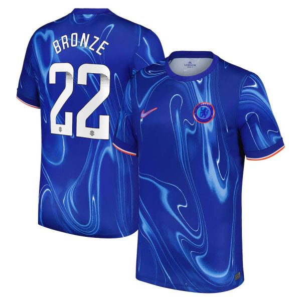 Chelsea FC chelsea wsl nike home stadium shirt 2024-25 with bronze 22 printing Jerseys - Official Football Shirts UK