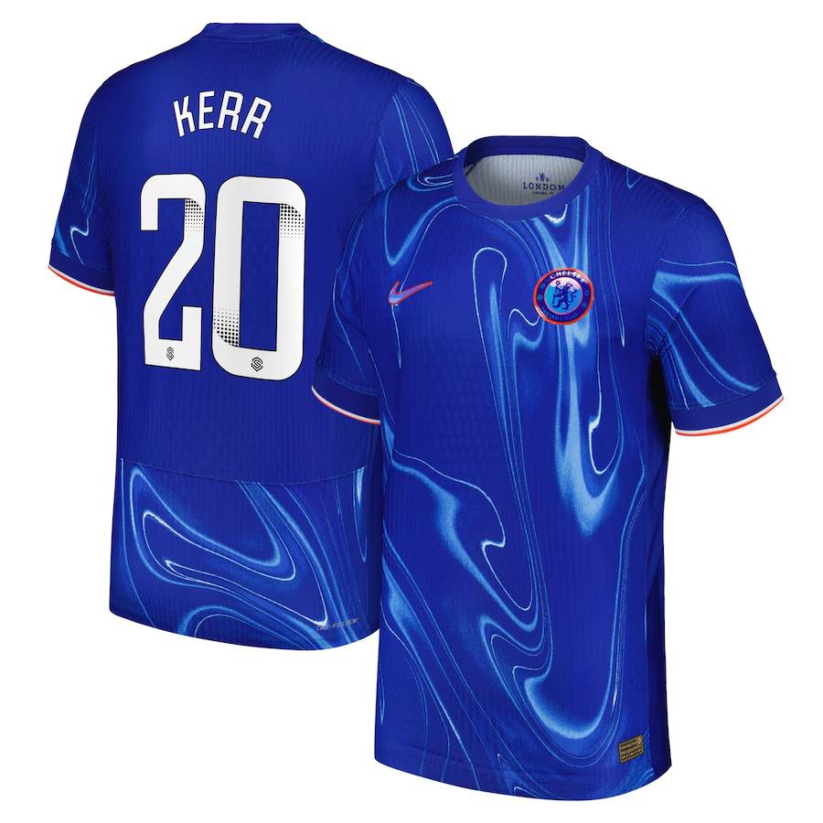 Chelsea FC chelsea wsl nike dri-fit adv home match shirt 2024-25 with kerr 20 printing Jerseys - Official Football Shirts UK