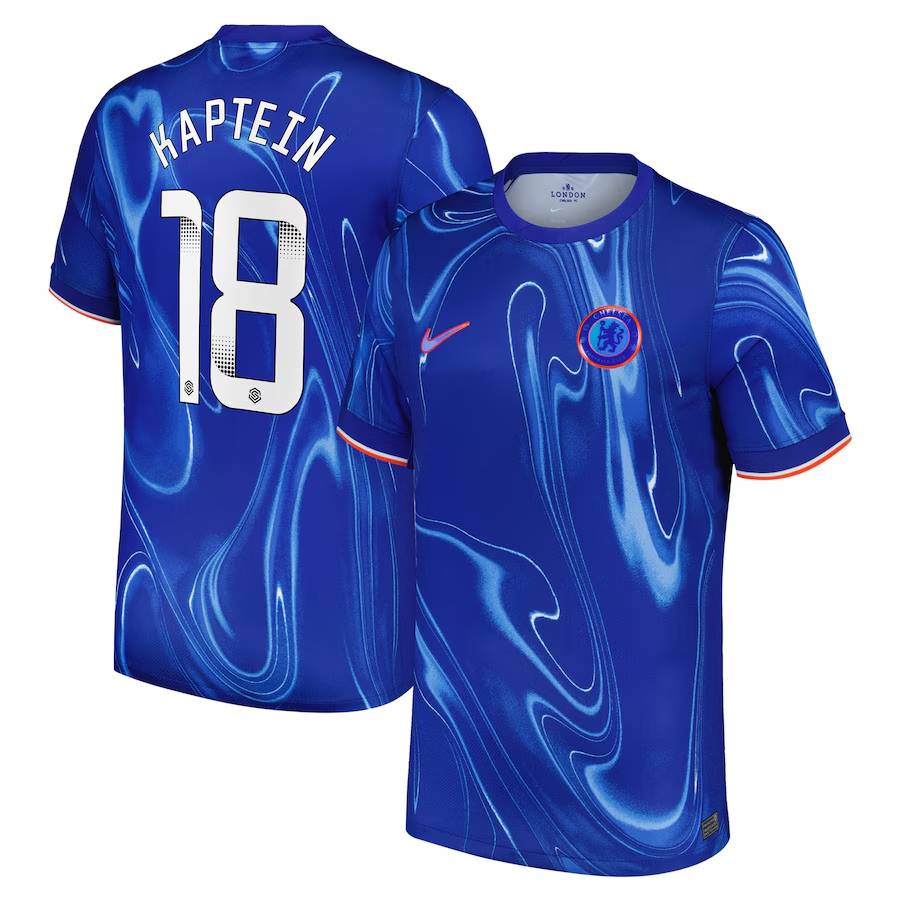 Chelsea FC chelsea wsl nike home stadium shirt 2024-25 with kaptein 18 printing Jerseys - Official Football Shirts UK