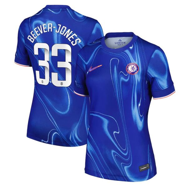 Chelsea FC chelsea wsl nike home stadium shirt 2024-25 – womens with beever-jones 33 printing Jerseys - Official Football Shirts UK