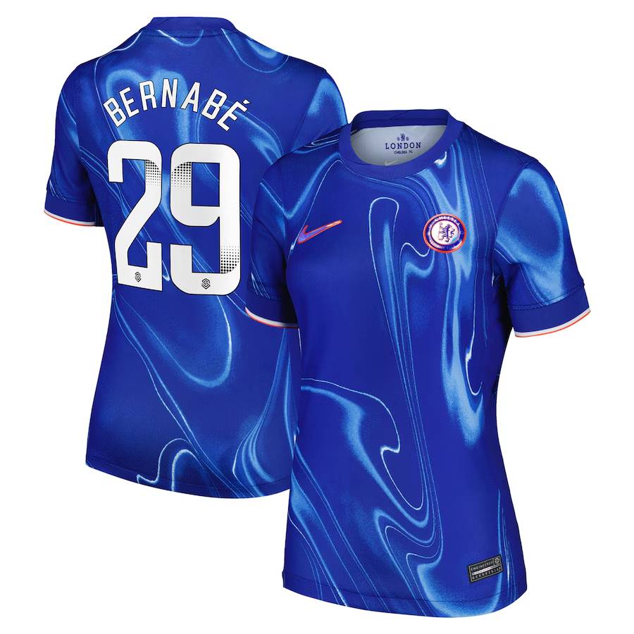 Chelsea FC chelsea wsl nike home stadium shirt 2024-25 – womens with bernabé 29 printing Jerseys - Official Football Shirts UK