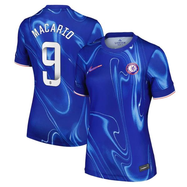 Chelsea FC chelsea wsl nike home stadium shirt 2024-25 – womens with macario 9 printing Jerseys - Official Football Shirts UK