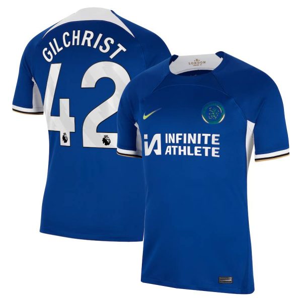 Chelsea FC chelsea nike home stadium sponsored shirt 2023-24 with gilchrist 42 printing Jerseys - Official Football Shirts UK