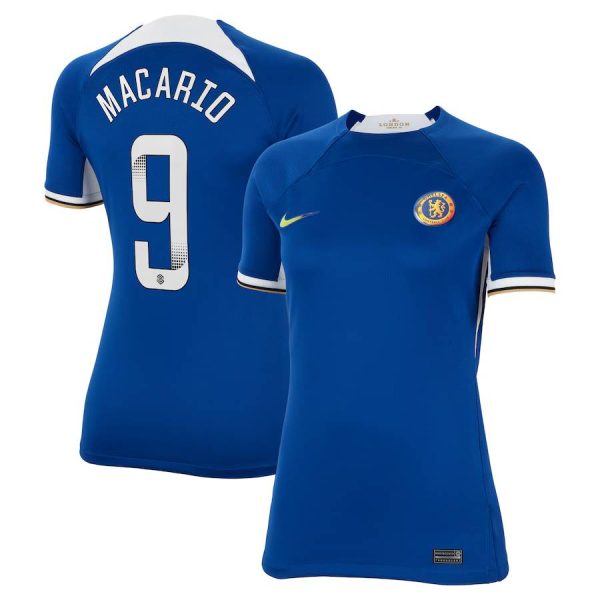 Chelsea FC chelsea wsl nike home stadium shirt 2023-24 – womens – with macario 9 printing Jerseys - Official Football Shirts UK