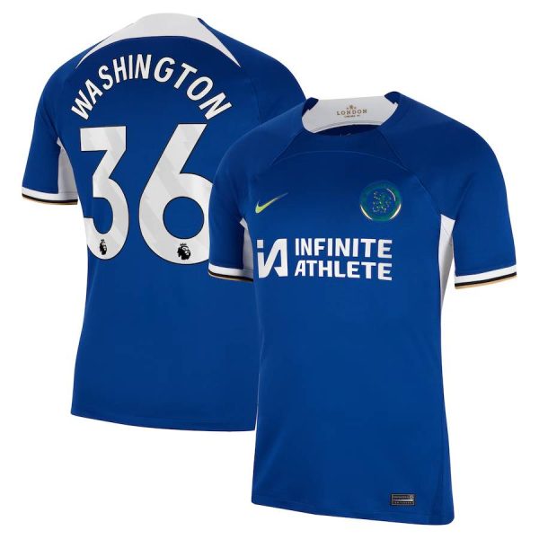 Chelsea FC chelsea nike home stadium sponsored shirt 2023-24 with washington 36 printing Jerseys - Official Football Shirts UK