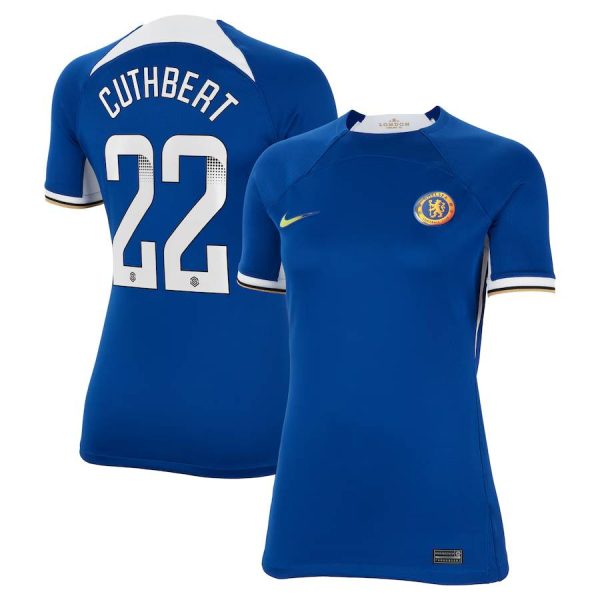 Chelsea FC chelsea wsl nike home stadium shirt 2023-24 – womens with cuthbert 22 printing Jerseys - Official Football Shirts UK