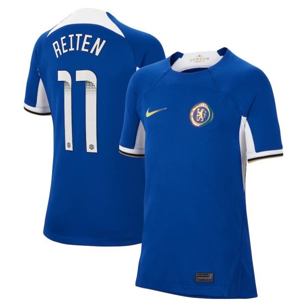 Chelsea FC chelsea wsl nike home stadium shirt 2023-24 – kids with reiten 11 printing Jerseys - Official Football Shirts UK