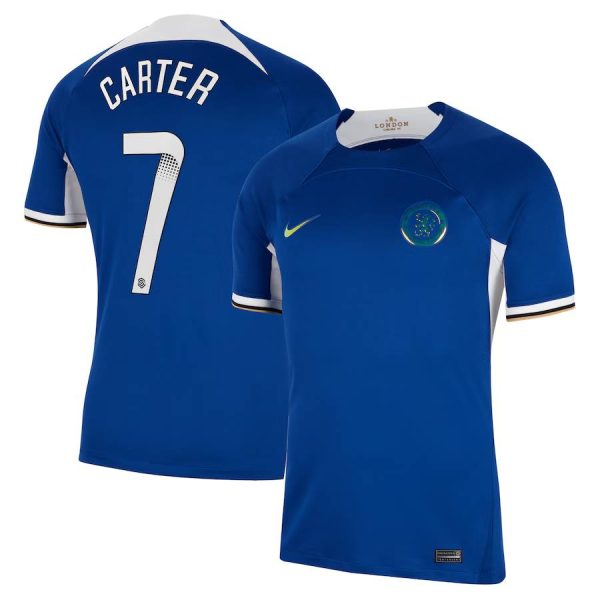 Chelsea FC chelsea wsl nike home stadium shirt 2023-24 with carter 7 printing Jerseys - Official Football Shirts UK