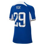 Chelsea FC chelsea wsl nike home stadium sponsored shirt 2023-24 – kids with fox 29 printing Jerseys - Official Football Shirts UK