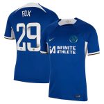 Chelsea FC chelsea wsl nike home stadium sponsored shirt 2023-24 with fox 29 printing Jerseys - Official Football Shirts UK