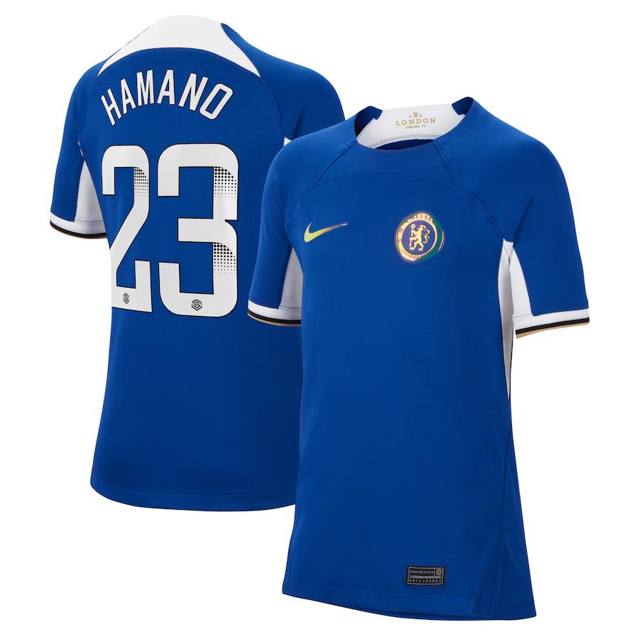 Chelsea FC chelsea wsl nike home stadium shirt 2023-24 – kids – maika hamano 23 Jerseys - Official Football Shirts UK