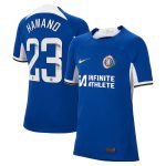 Chelsea FC chelsea wsl nike home stadium sponsored shirt 2023-24 – kids with hamano 23 printing Jerseys - Official Football Shirts UK