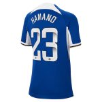 Chelsea FC chelsea wsl nike home stadium sponsored shirt 2023-24 – kids with hamano 23 printing Jerseys - Official Football Shirts UK