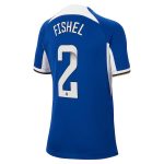 Chelsea FC chelsea wsl nike home stadium shirt 2023-24 – kids – with fishel 2 printing Jerseys - Official Football Shirts UK