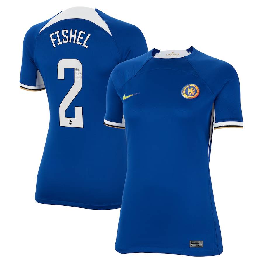 Chelsea FC chelsea wsl nike home stadium shirt 2023-24 – womens with fishel 2 printing Jerseys - Official Football Shirts UK