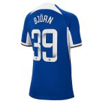 Chelsea FC chelsea wsl nike home stadium sponsored shirt 2023-24 – kids with björn 39 printing Jerseys - Official Football Shirts UK